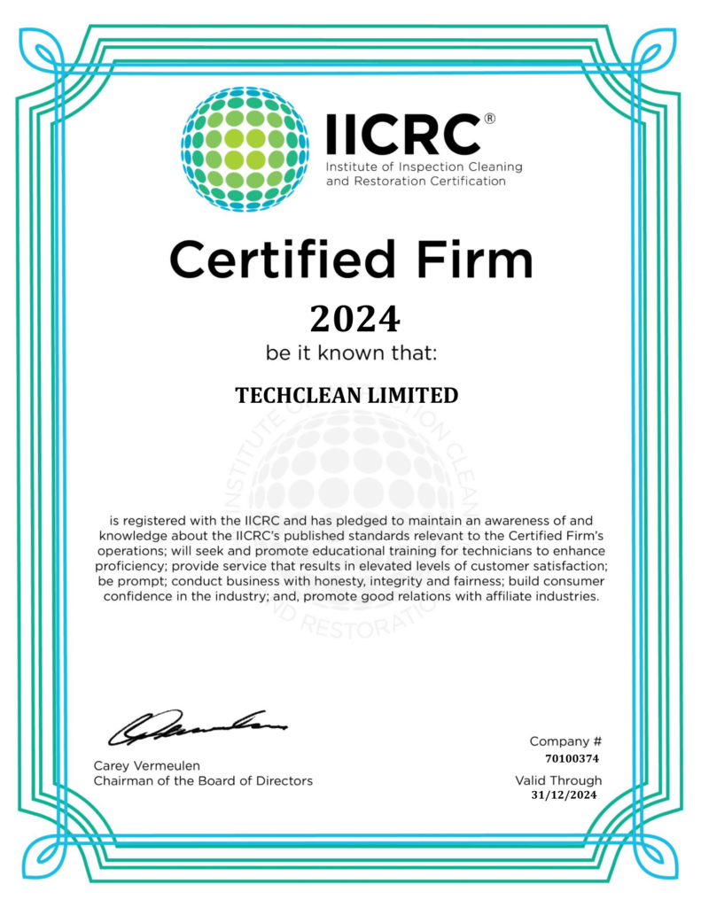 Techclean Our Certifications - Tech Clean